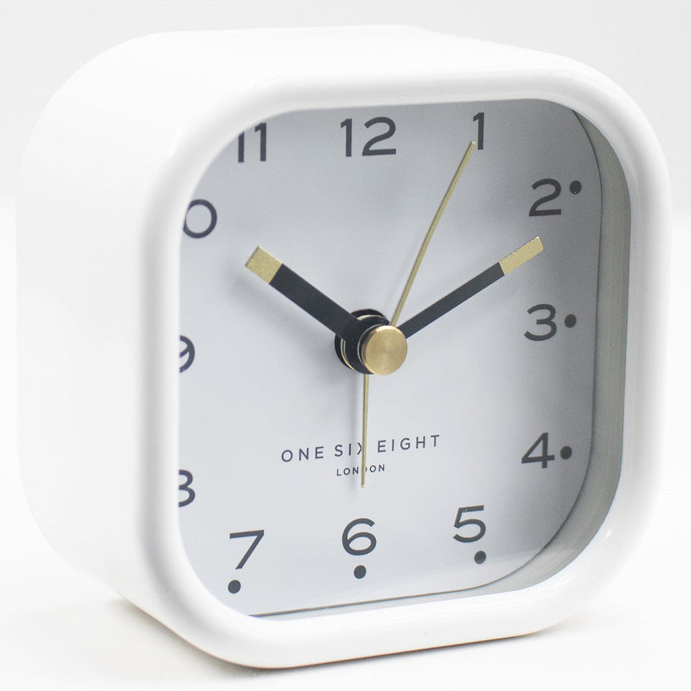 One Six Eight London Lisa Alarm Clock White 7cm 23120 4