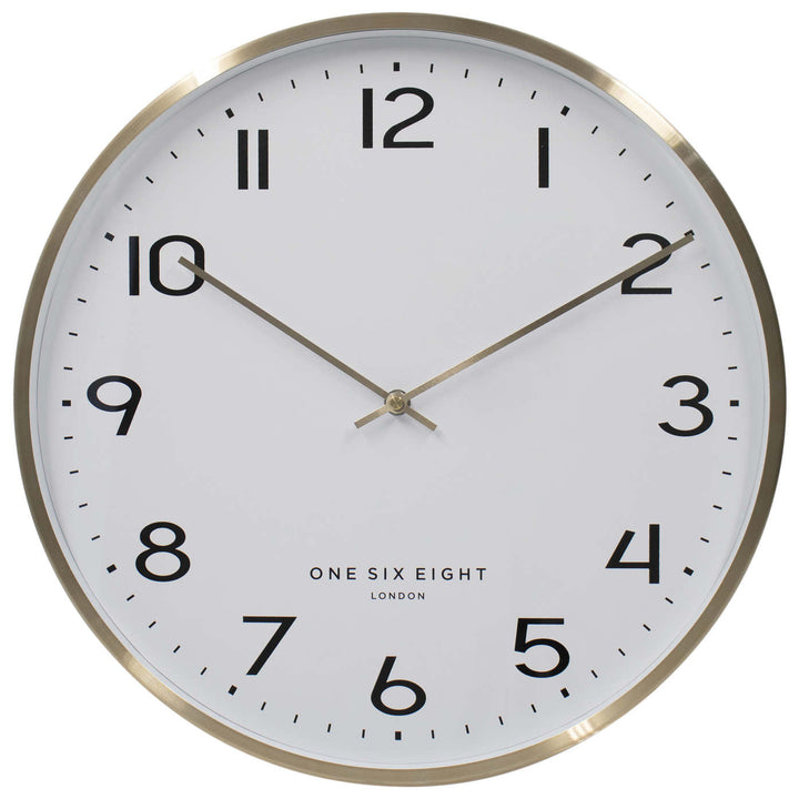 One Six Eight London Lise Metal Wall Clock Champagne Gold 40cm 23141 1