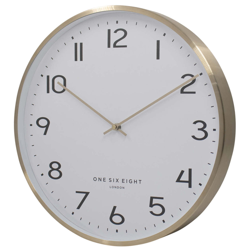 One Six Eight London Lise Metal Wall Clock Champagne Gold 40cm 23141 2