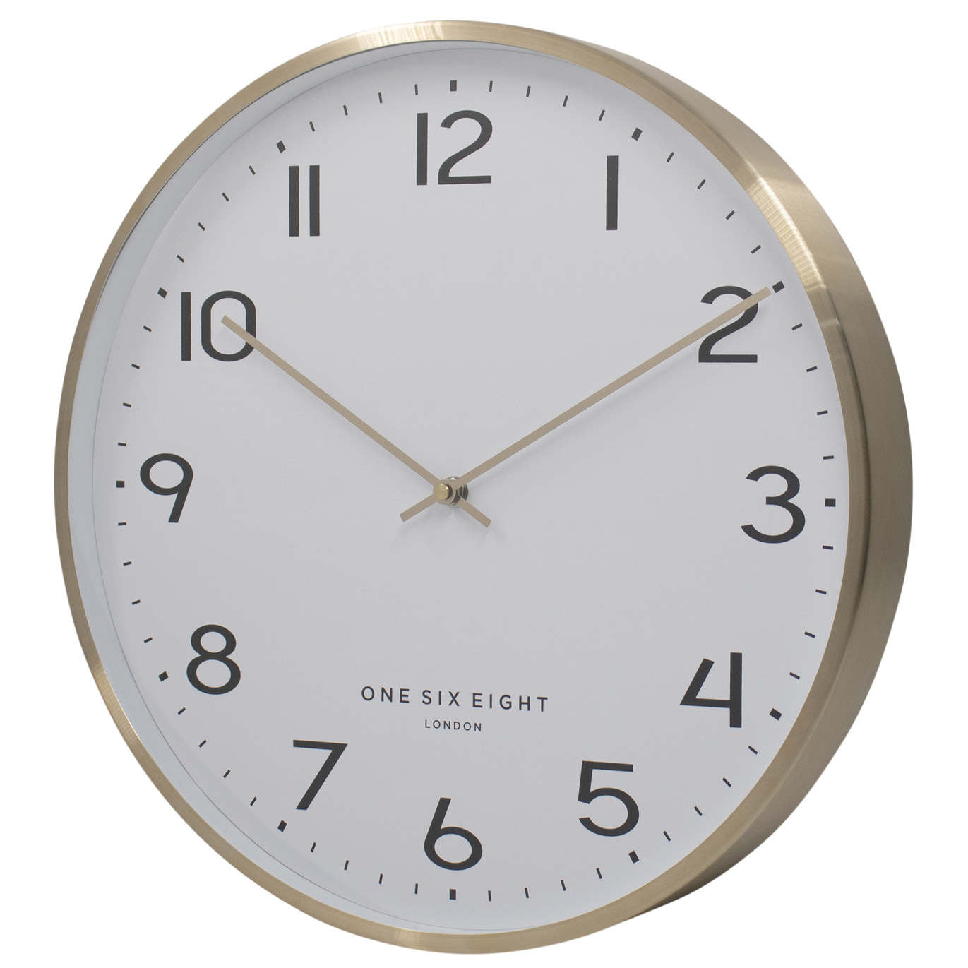One Six Eight London Lise Metal Wall Clock Champagne Gold 40cm 23141 2