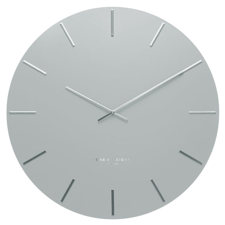 One Six Eight London Luca Wall Clock Light Grey 60cm 22129 1