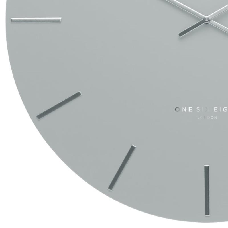 One Six Eight London Luca Wall Clock Light Grey 60cm 22129 3