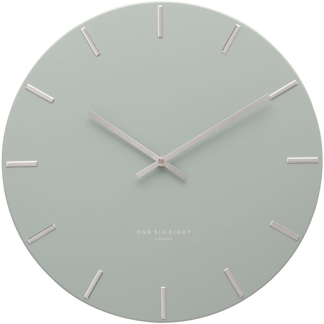 One Six Eight London Luca Wall Clock Sage Green 40cm 23161 1