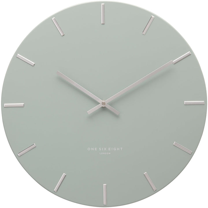 One Six Eight London Luca Wall Clock Sage Green 40cm 23161 1