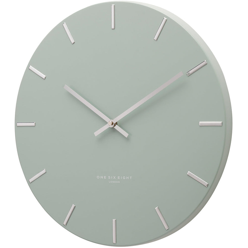 One Six Eight London Luca Wall Clock Sage Green 40cm 23161 2