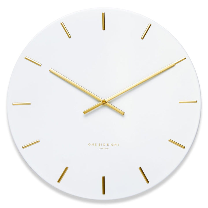 One Six Eight London Luca Wall Clock White 30cm 22149 1
