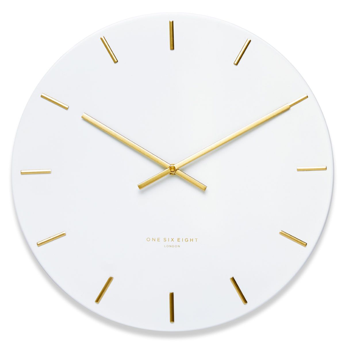 One Six Eight London Luca Wall Clock White 30cm 22149 1 #size_30cm