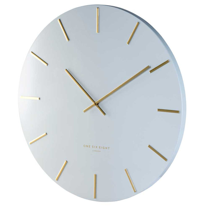 One Six Eight London Luca Wall Clock White 40cm CK7020 Angle