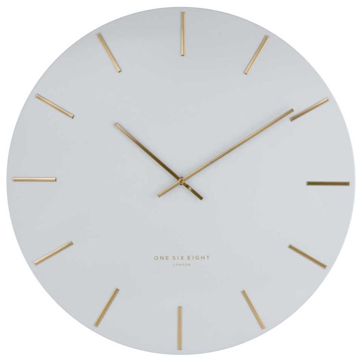 One Six Eight London Luca Wall Clock White 40cm CK7020 Front