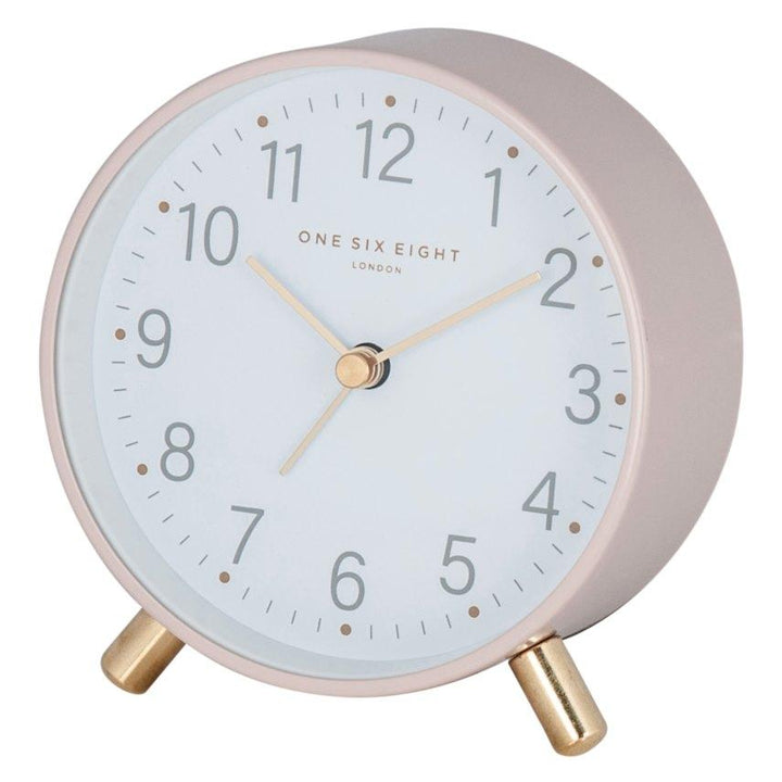 One Six Eight London Maisie Alarm Clock Blush 11cm 32105 1