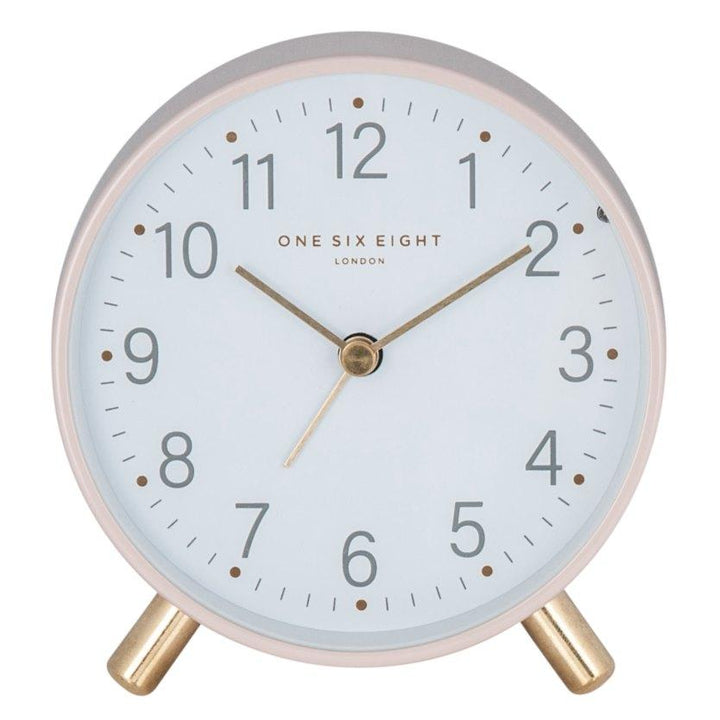 One Six Eight London Maisie Alarm Clock Blush 11cm 32105 2