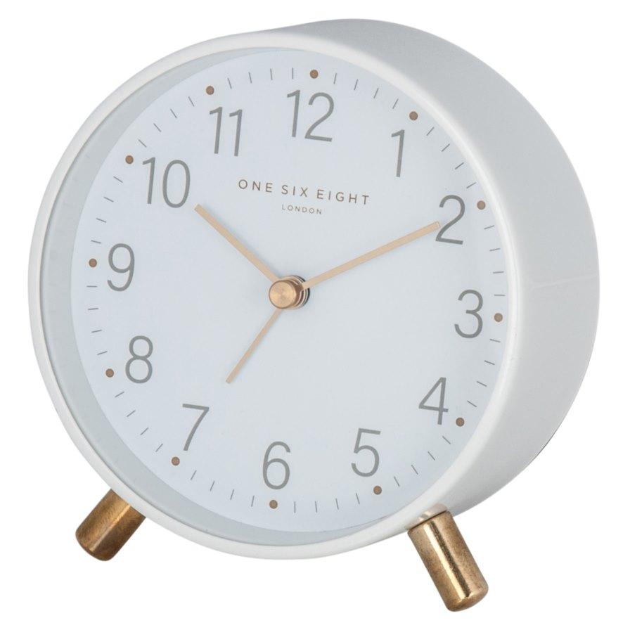 One Six Eight London Maisie Alarm Clock White 11cm 32104 1