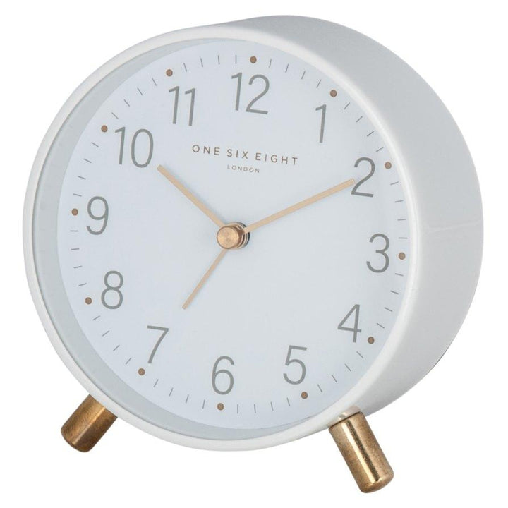 One Six Eight London Maisie Alarm Clock White 11cm 32104 1
