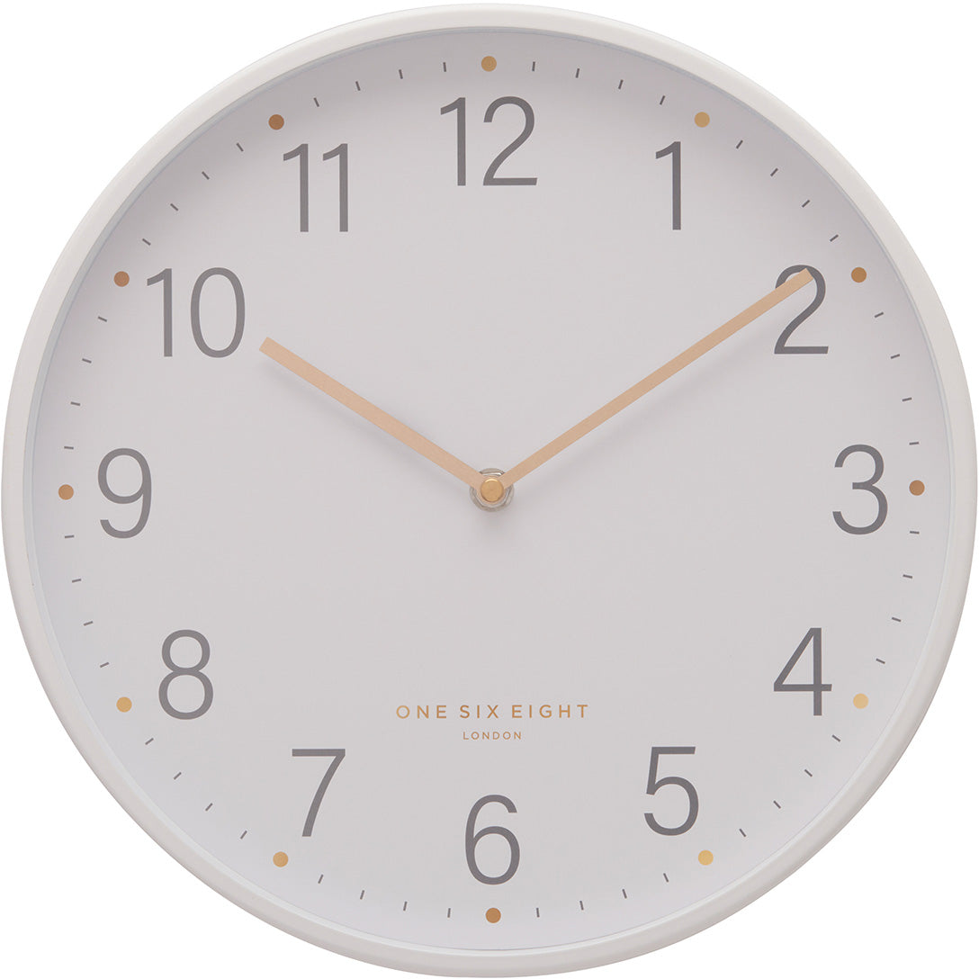 Buy One Six Eight London Maisie Wall Clock White 30cm Online – Oh Clocks