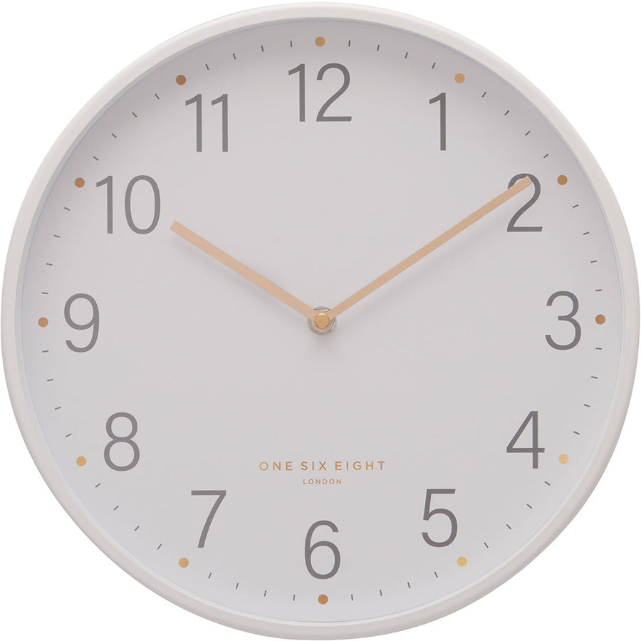 One Six Eight London Maisie Wall Clock White 30cm 23159 1