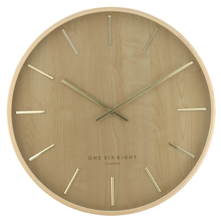 One Six Eight London Marcus Wall Clock Brown 51cm 22146 3