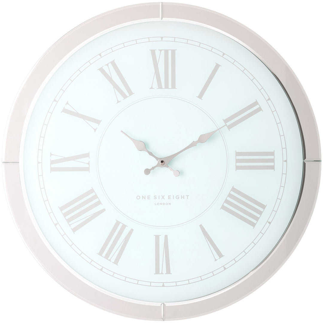 One Six Eight London Mary Glass Wall Clock 50cm 53193 1