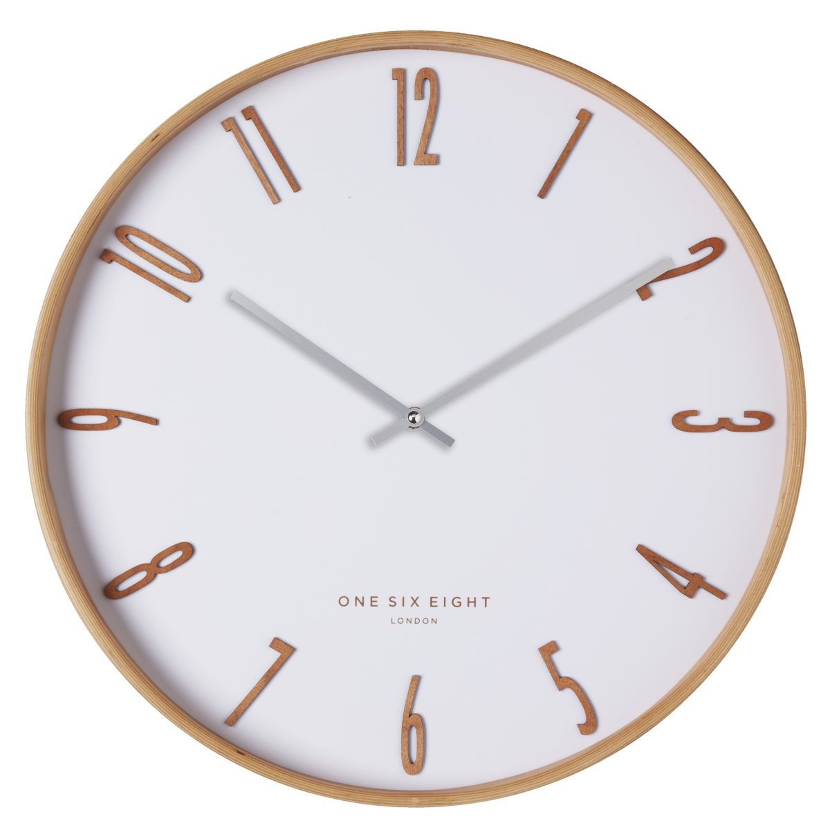 One Six Eight London Mason Wooden Wall Clock White 41cm 24005 1 #size_41cm