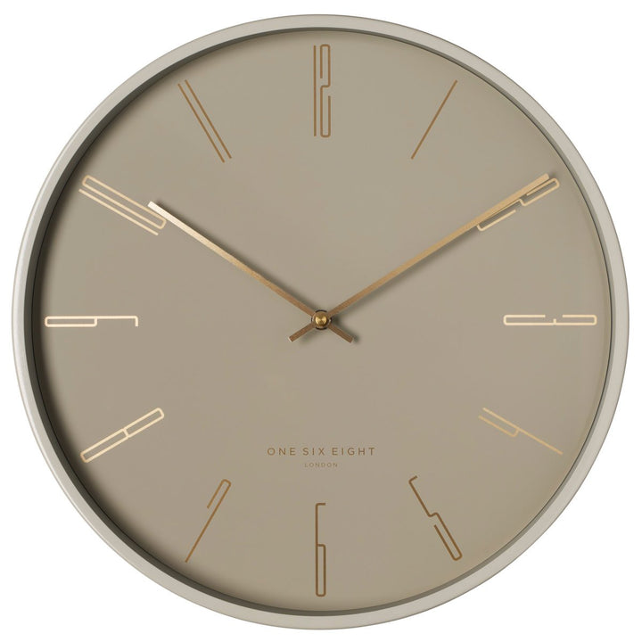 One Six Eight London Maya Metal Wall Clock Nude 30cm 23039 1