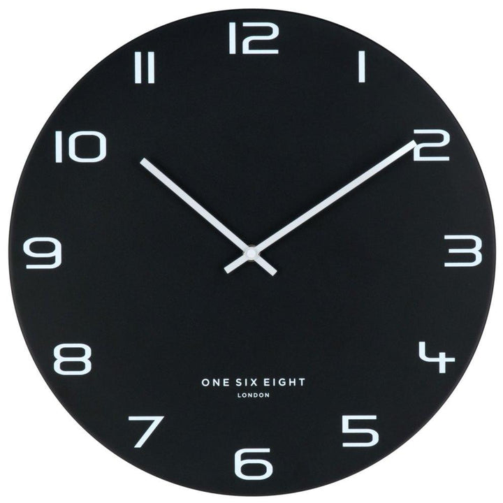 One Six Eight London Nero Wall Clock Black 60cm 22120 2