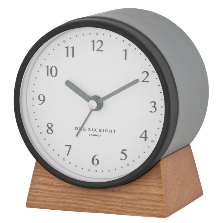 One Six Eight London Nina Alarm Clock Charcoal Grey 12cm 21026 4