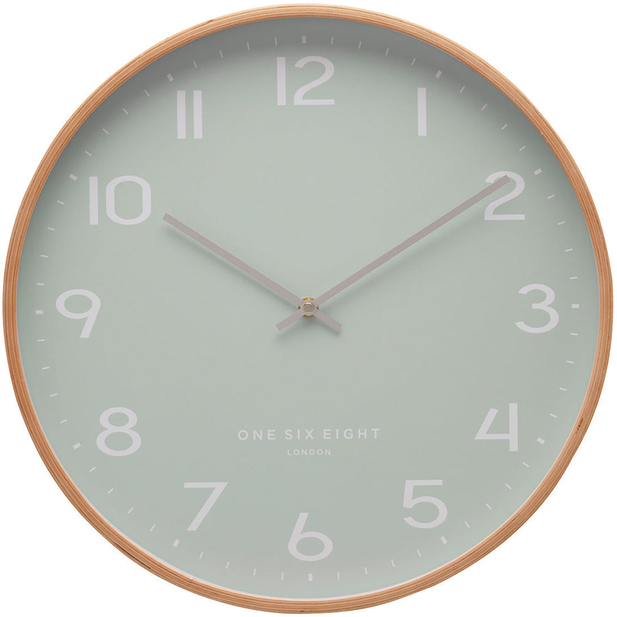 One Six Eight London Olivia Wall Clock Aqua Green 41cm 23158 1