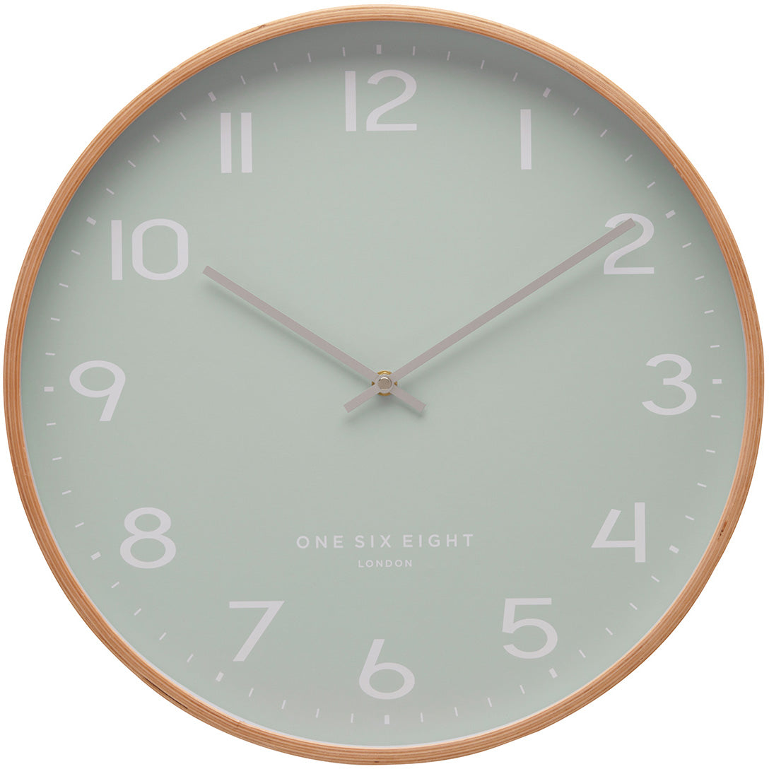 One Six Eight London Olivia Wall Clock Aqua Green 41cm 23158 1 #size_41cm