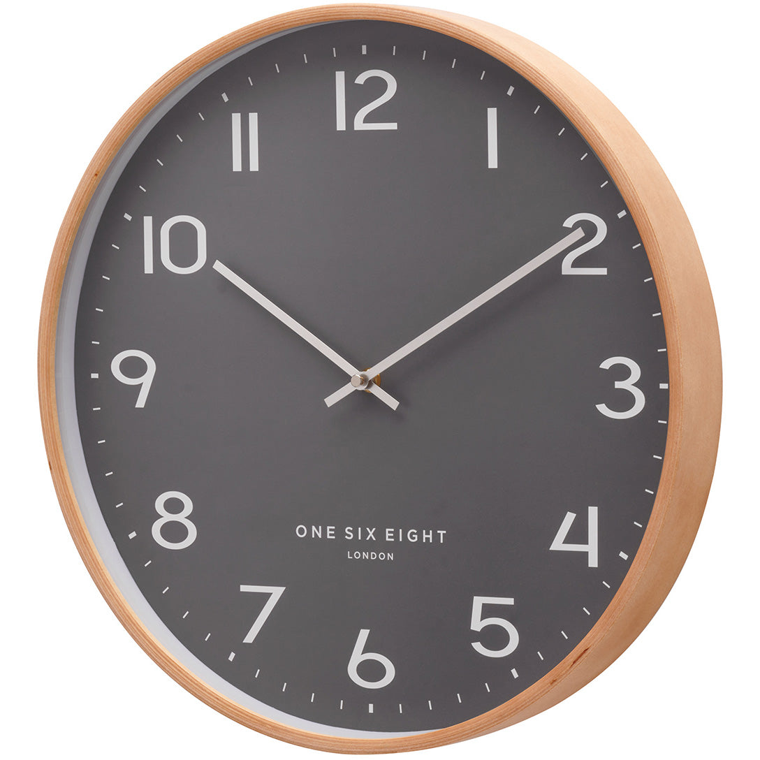 One Six Eight London Olivia Wall Clock Grey 41cm 23156 2 #size_41cm