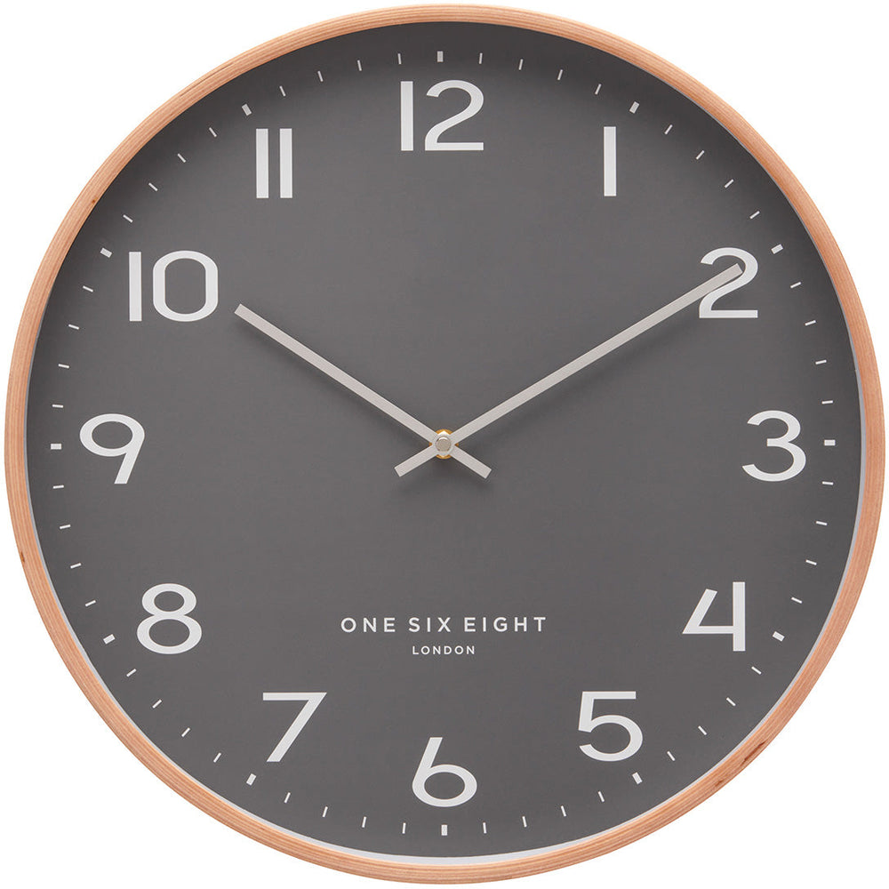 One Six Eight London Olivia Wall Clock Grey 53cm 23157 2