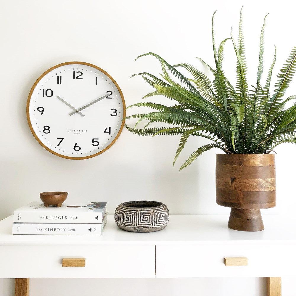 One Six Eight London Olivia Wall Clock White 41cm 21023 1 #size_41cm