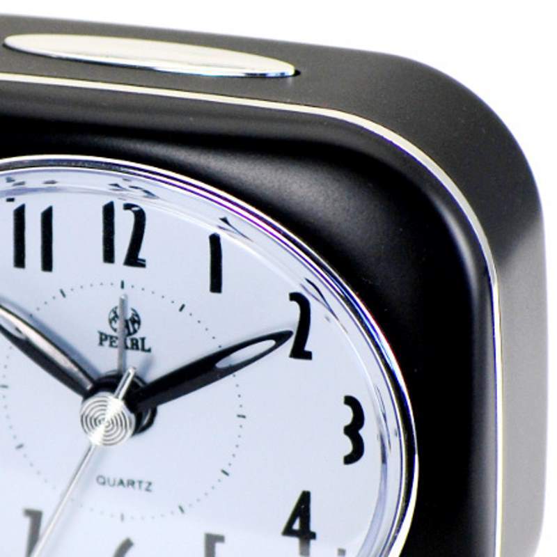 Pearl Time Betty Alarm Clock Black 9cm PT220 BK 2