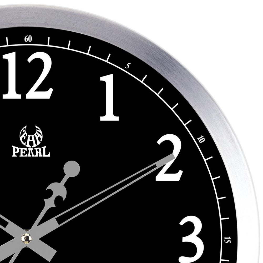 Pearl Time Hugh LCD Wall Clock Black 35cm PW048 LCDB 2