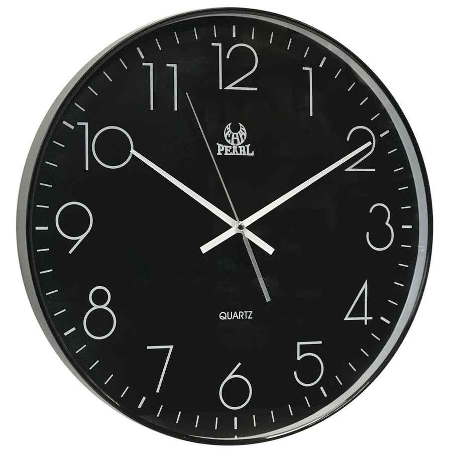 Pearl Time Kristoff Classic Wall Clock Black 38cm PW340-BLK 1