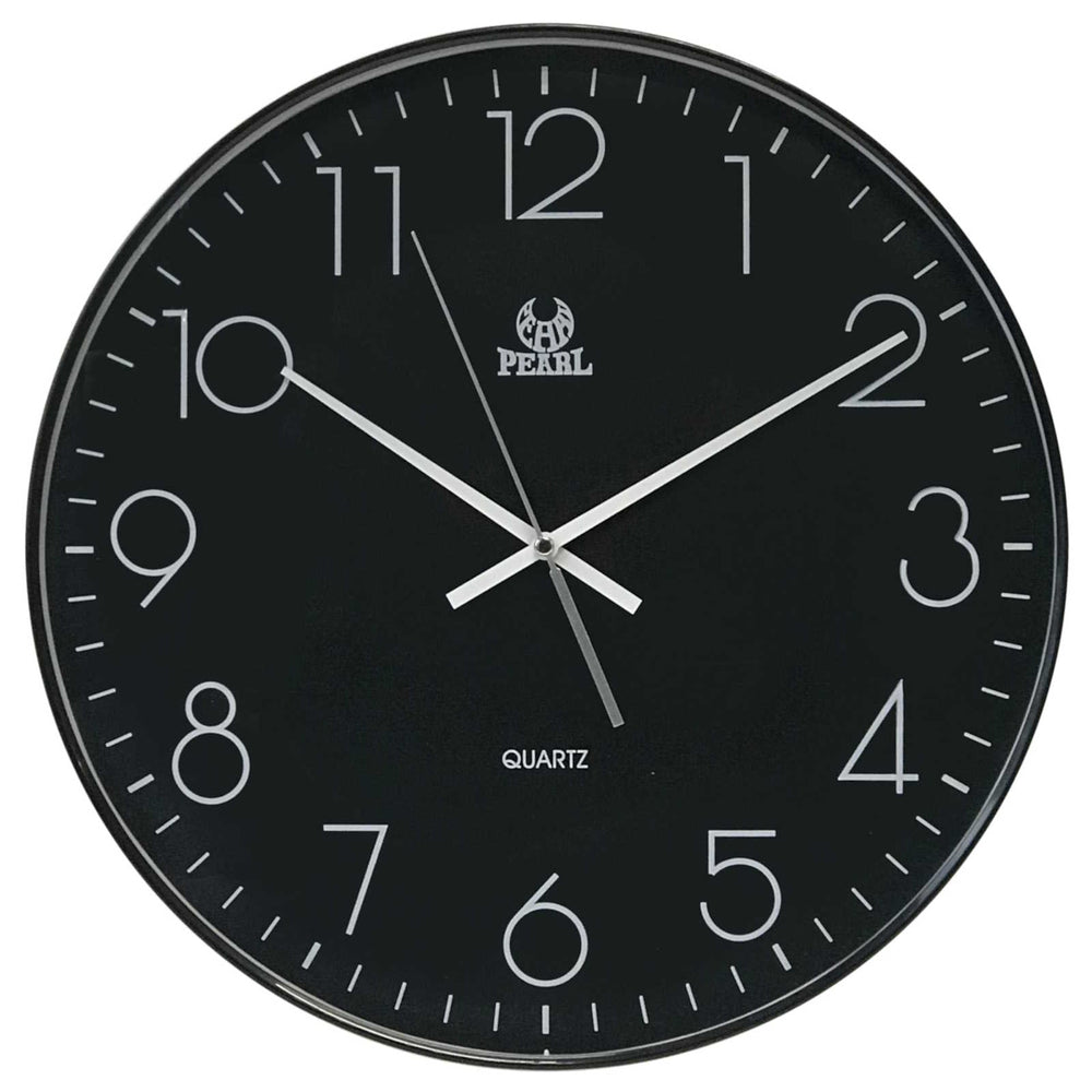 Pearl Time Kristoff Classic Wall Clock Black 38cm PW340-BLK 2