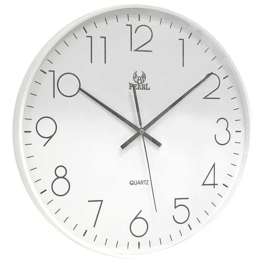Pearl Time Kristoff Classic Wall Clock White 38cm PW340-WHT 1