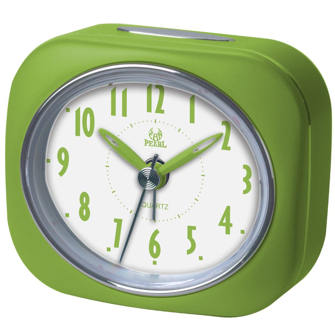 Pearl Time Zia Table Alarm Clock Lime Green 9cm PT220 LGN 1