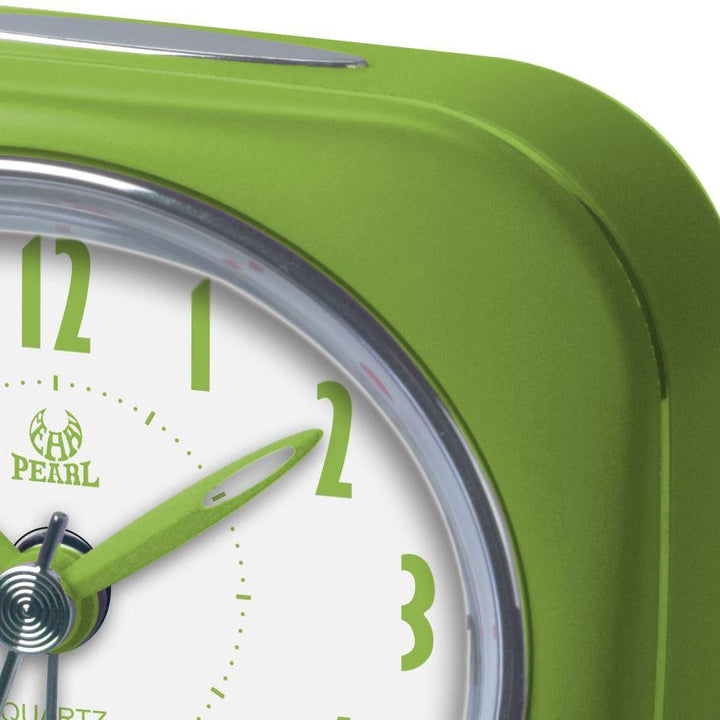 Pearl Time Zia Table Alarm Clock Lime Green 9cm PT220 LGN 2