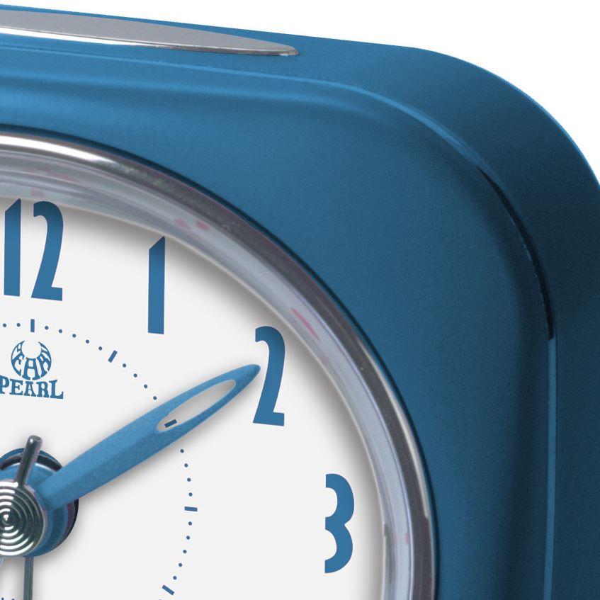 Pearl Time Zia Table Alarm Clock Medium Blue 9cm PT220 MBU 2