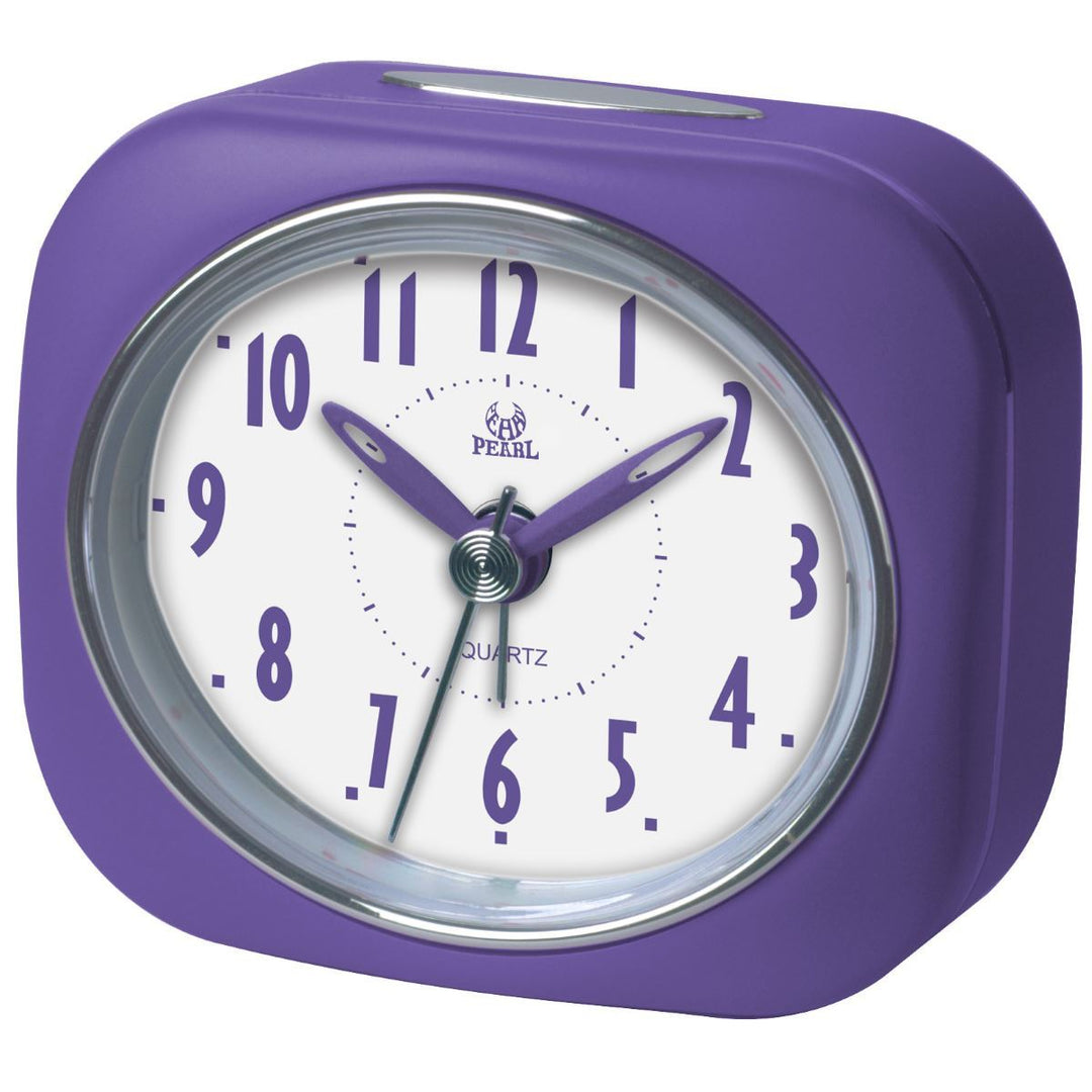 Pearl Time Zia Table Alarm Clock Purple 9cm PT220 PUR 1