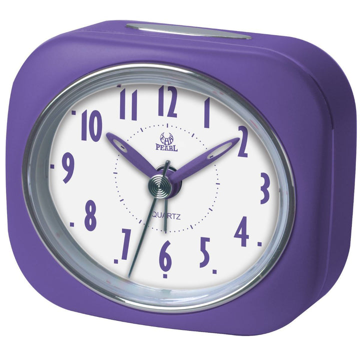 Pearl Time Zia Table Alarm Clock Purple 9cm PT220 PUR 1