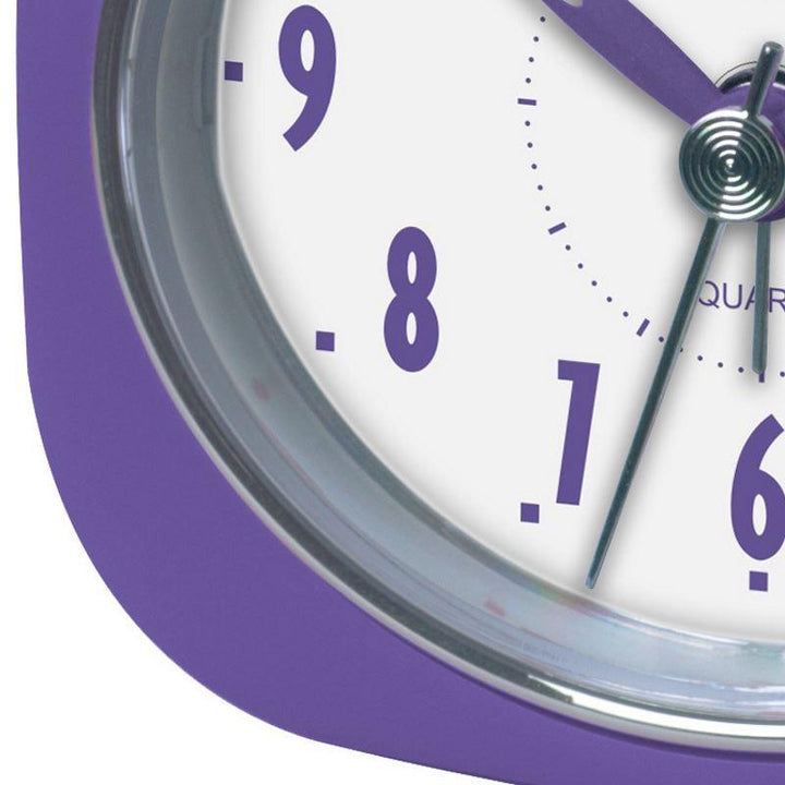 Pearl Time Zia Table Alarm Clock Purple 9cm PT220 PUR 3