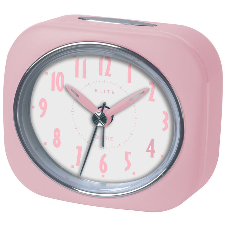 Pearl Time Zia Table Alarm Clock Strawberry Pink 9cm PT220 SPK 1