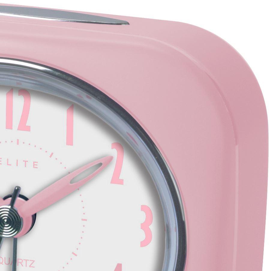Pearl Time Zia Table Alarm Clock Strawberry Pink 9cm PT220 SPK 2