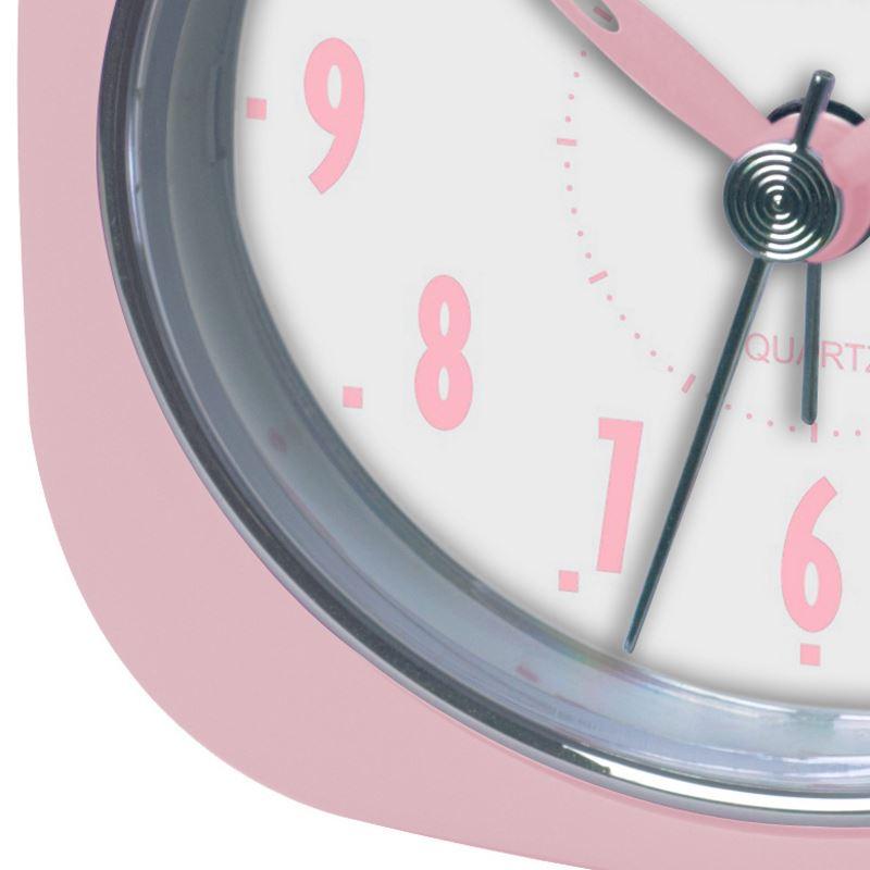 Pearl Time Zia Table Alarm Clock Strawberry Pink 9cm PT220 SPK 3