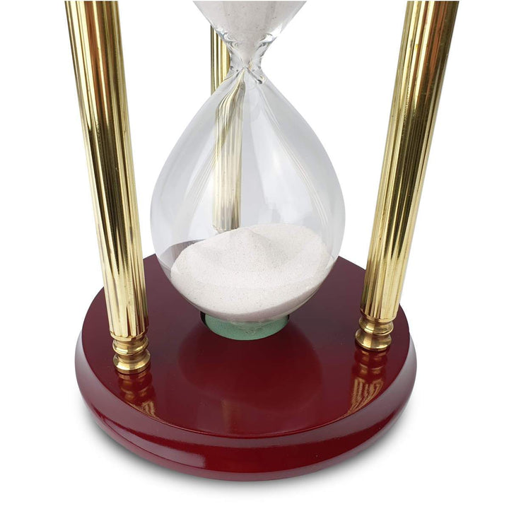 Saishwari Harrison Brass and Timber 15 Minute Sand Hourglass 18cm SAI-020A 4