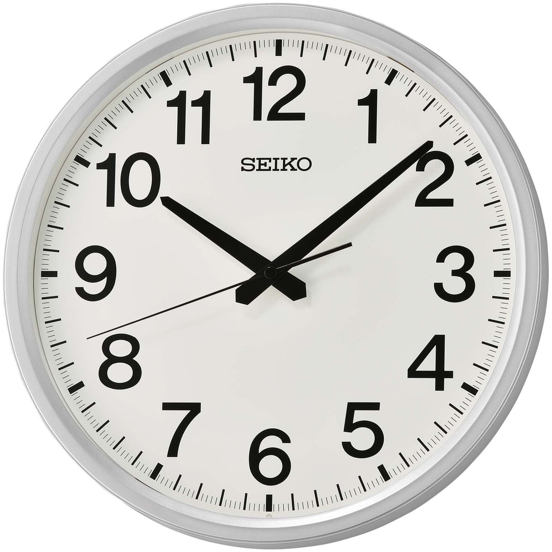 Seiko Amia Wall Clock Silver 31cm QHA009-A 1