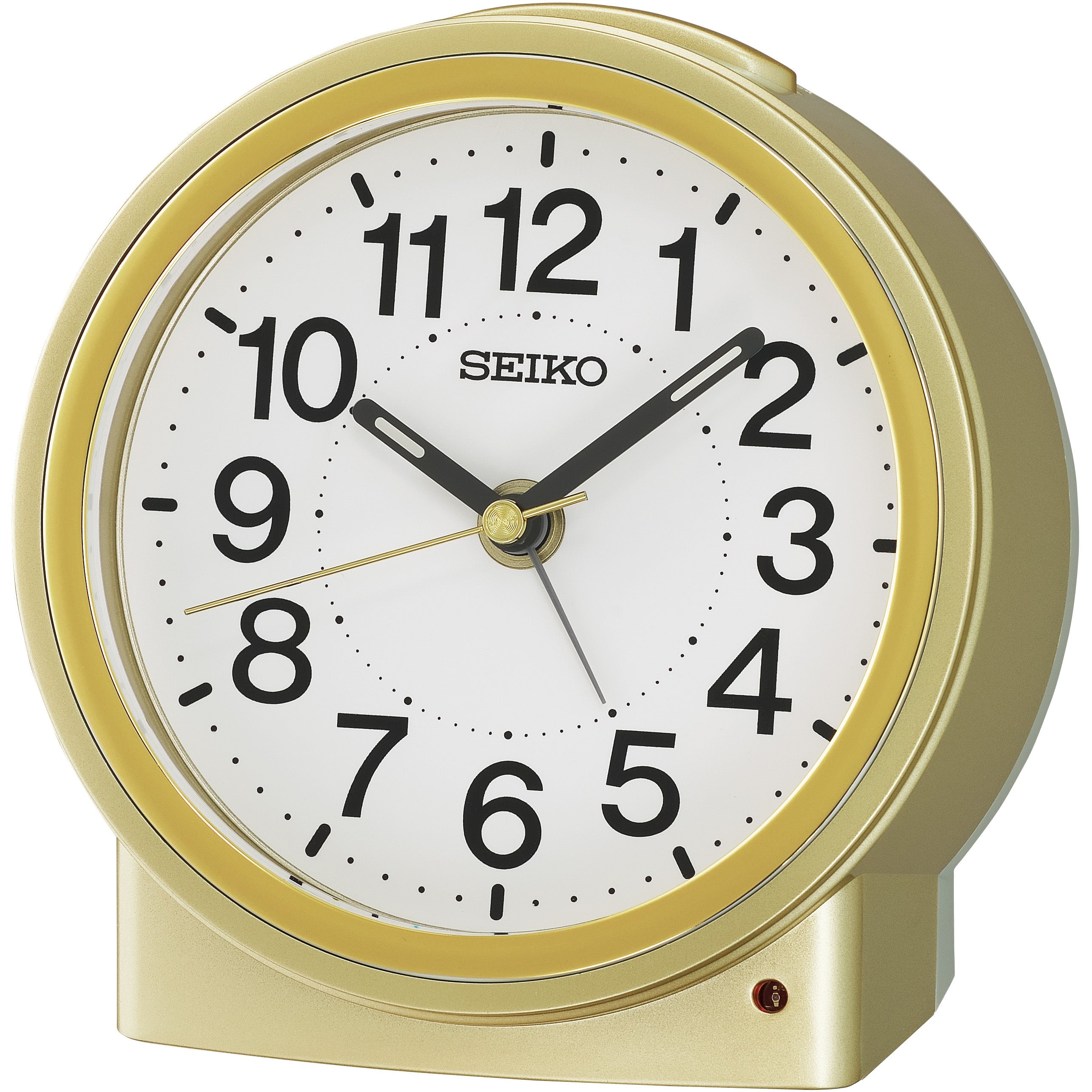 Buy Seiko Aria Alarm Clock Gold 12cm Online – Oh Clocks