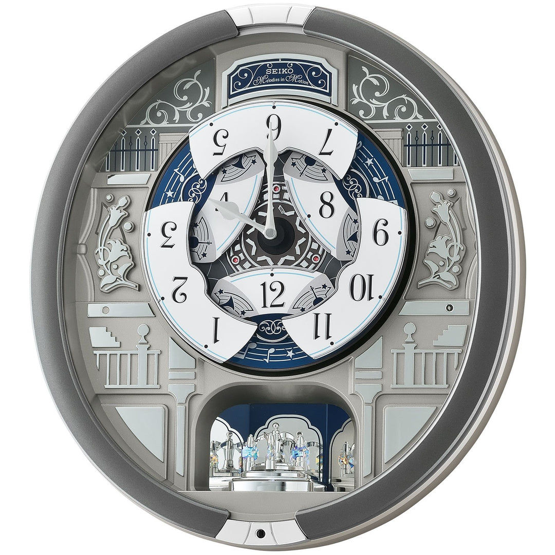 Seiko Ashton Musical Rotating Dial Wall Clock 45cm QXM366-S 3