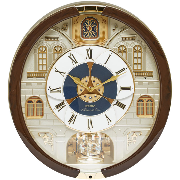 Seiko Aubree Musical Rotating Dial Wall Clock 45cm QXM371-B 1