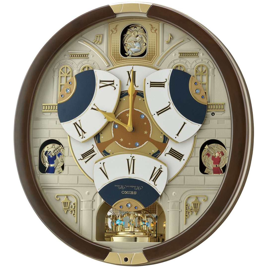 Seiko Aubree Musical Rotating Dial Wall Clock 45cm QXM371-B 3